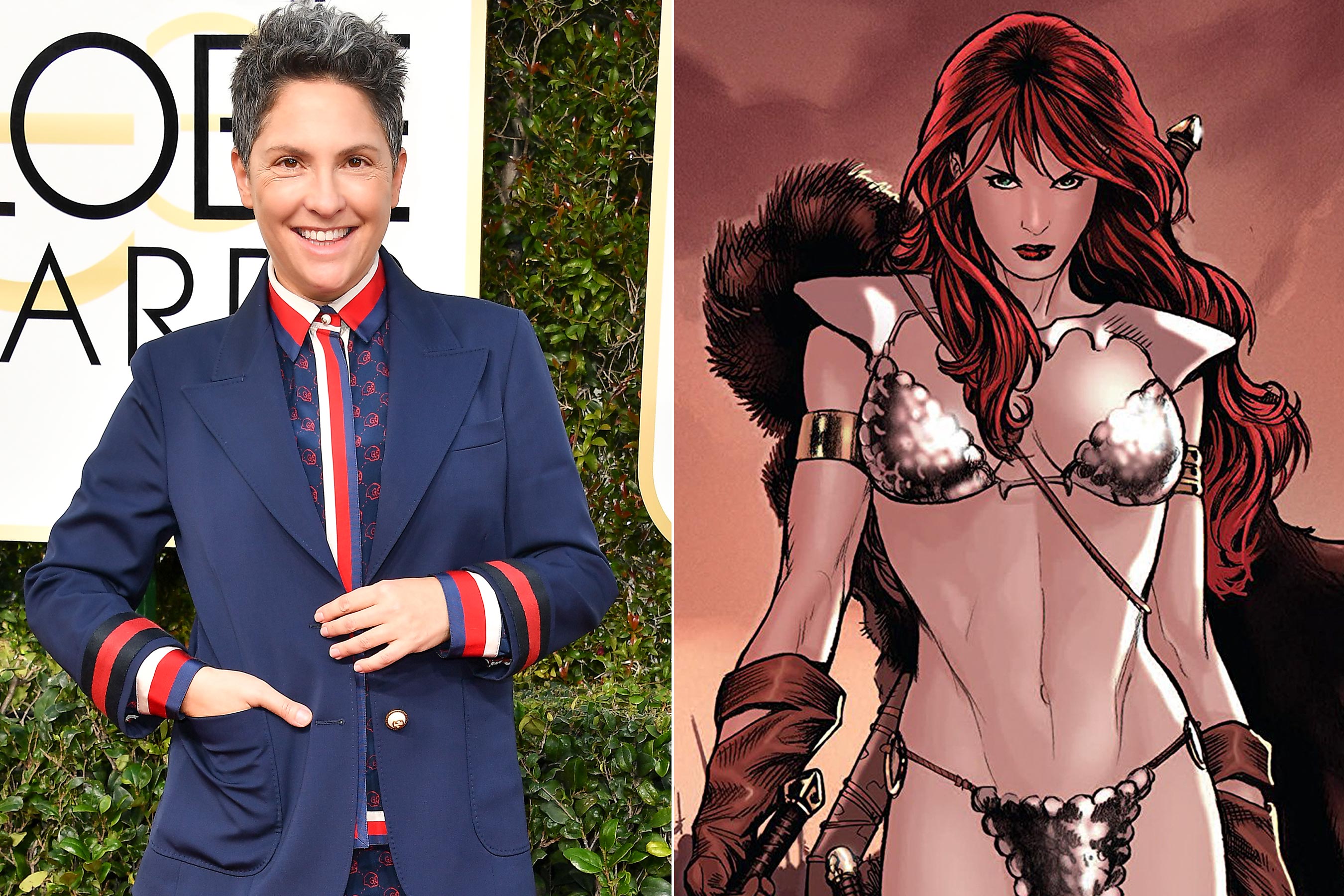 A diretora de 'Red Sonja' Jill Soloway vê o filme como um filme de 'super-heroína bad girl' o comparando-o com 'Deadpool' e 'The Dark Knight' 1