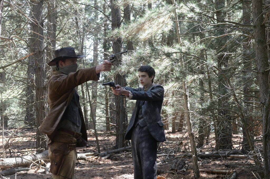 Michael Fassbender and Kodi Smit-McPhee “Slow West.”Credit...A24