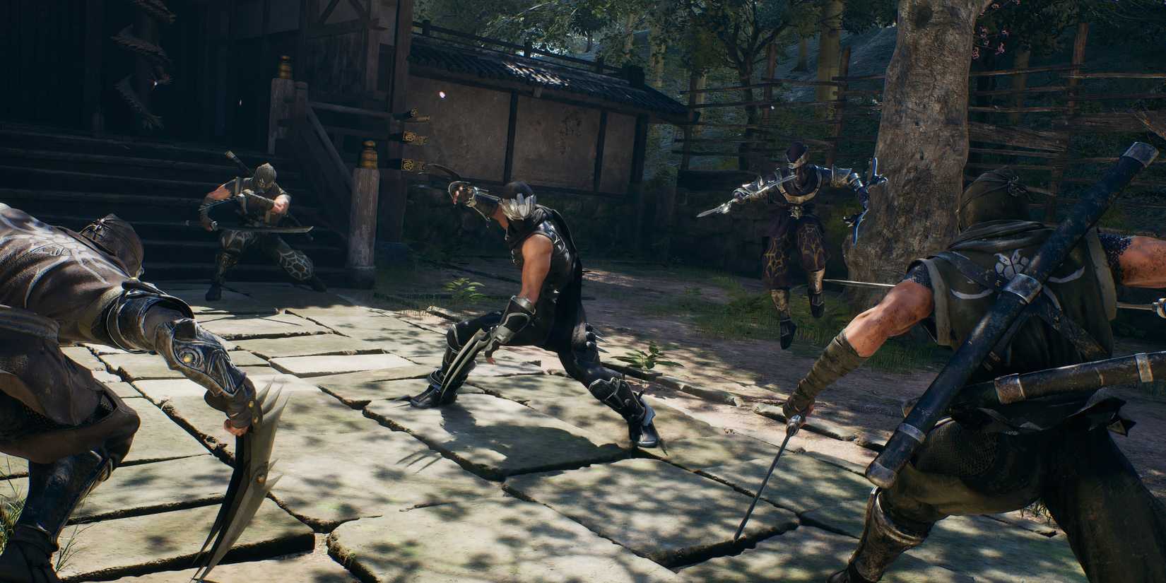 Ryu Hayabusa luta ninjas em Ninja Gaiden 2 Black