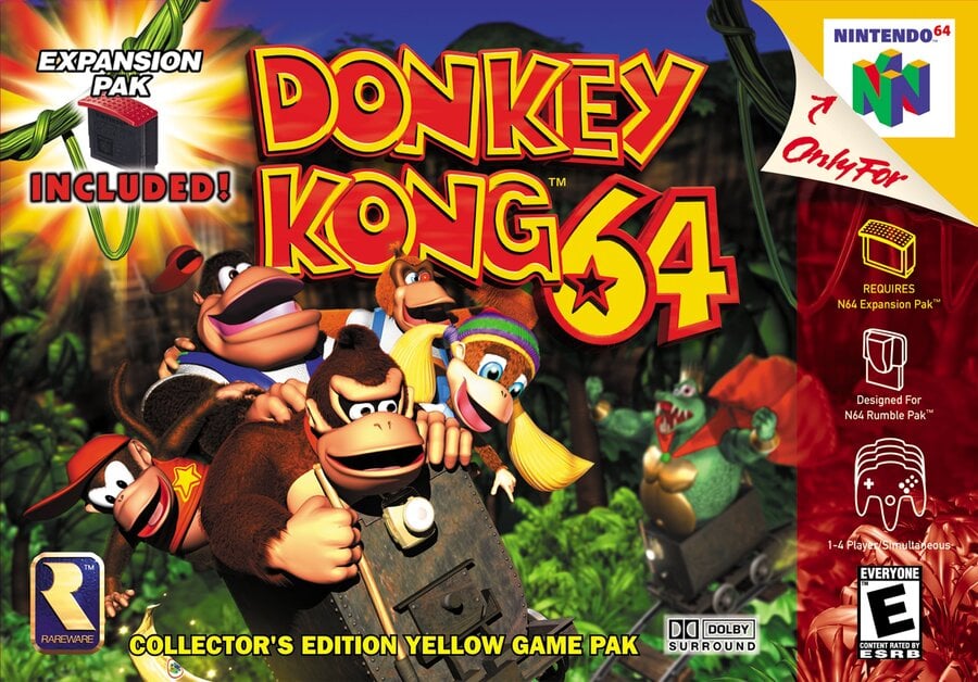 Donkey Kong 64 chegando ao Nintendo 64 – Nintendo Classics no Switch Online + Expansion Pack